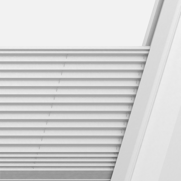 Dachfenster-Plissee in der Premium-Ausführung mit seitlichen Führungsschienen
